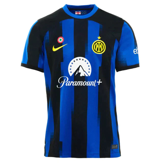 Camisa Inter de Milão Home 23/24 s/n° Torcedor Masculina - Azul e Preto