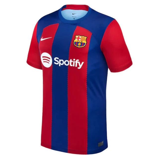 Camisa Barcelona Home 23/24 s/nº Torcedor Masculina - Azul e Grená