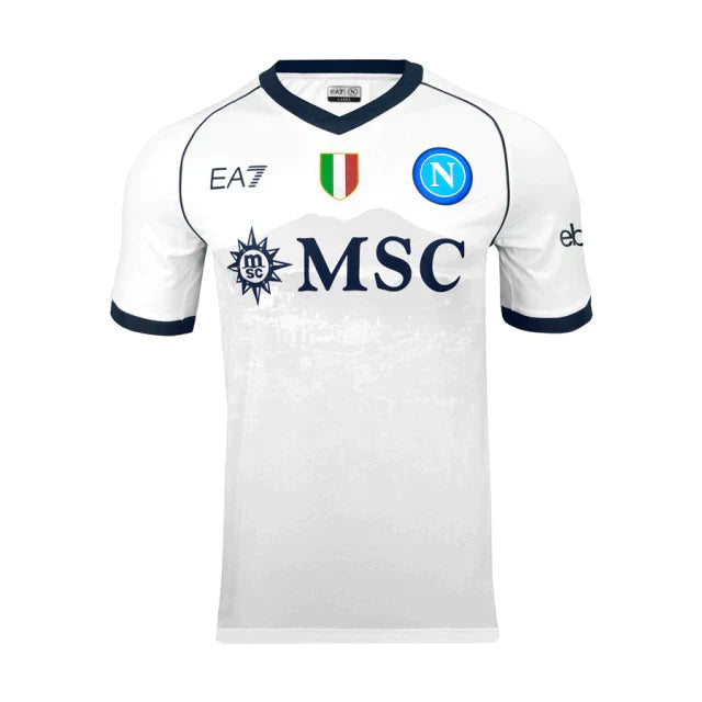 Camisa Napoli Away 23/24 s/n° Torcedor Masculino - Branco