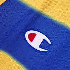 Camisa Retrô Parma I Champion 1999/00 Masculino Amarelo e Azul