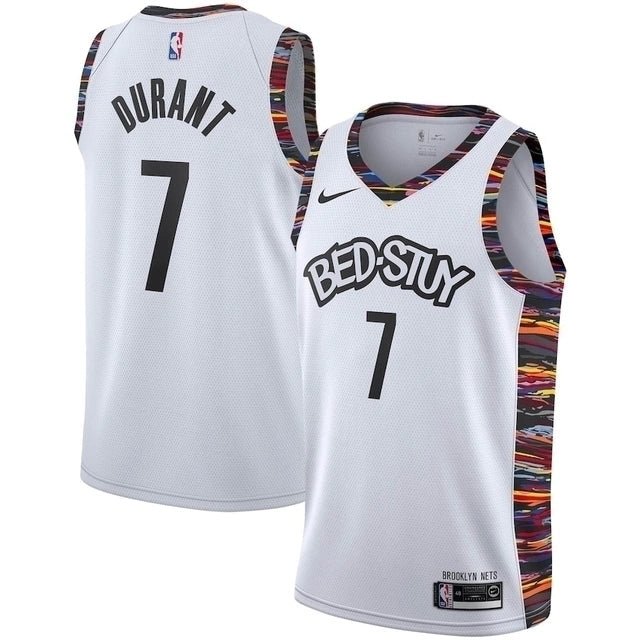 Regata NBA Brooklyn Nets Nike Authentic Durant 7 - Branca