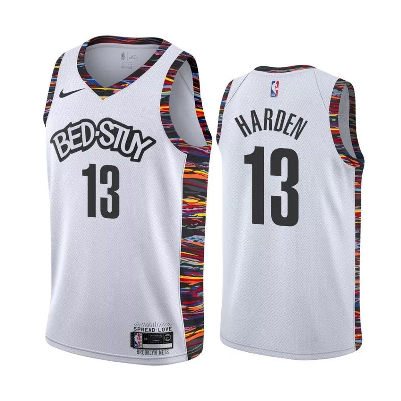 Regata NBA Brooklyn Nets Swingman Nike Authentic Harden 13 - Branca